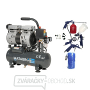 AKČNÝ SET SETMB-K201, Bezolejový kompresor 6l, 230V, 2 piesty s príslušenstvom | 550W | Matabro gallery main image