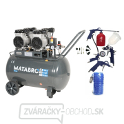 AKCIOVÁ SET SETMB-K205, Bezolejový kompresor 100l, 230V, 4 piesty s príslušenstvom| 4000W | Matabro gallery main image