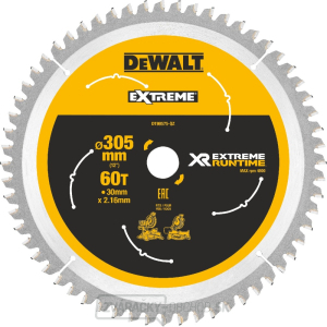 Pílový kotúč XR FLEXVOLT DeWALT DT99575 pre pokosové AKU píly, 305 X 30 mm, 60 zubov gallery main image