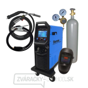 Synergický invertorový zvárací stroj DIGIMIG 351 COMBO PULSE LCD + Horák + Káble + Kukla + Fľaša Co2+ Red. Ventil gallery main image