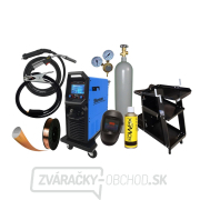 Synergický invertorový zvárací stroj DIGIMIG 351 COMBO PULSE LCD + Horák + Káble + Kukla + Fľaša Co2+ Red. Ventil +... gallery main image