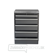 Dielenská skrinka s nerezovou pracovnou doskou | 5 šuplíkov | 680x465x950 mm Matabro SET-CA01061 Náhľad