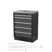 Dielenská skrinka s nerezovou pracovnou doskou | 5 šuplíkov | 680x465x950 mm Matabro SET-CA01061 Náhľad