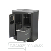 Dielenská skrinka s nerezovou pracovnou doskou | na odpadky | 680x465x950 mm Matabro SET-CA01067 Náhľad