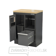 Matabro SET-CA01066, Dielenská skriňa s drevenou pracovnou doskou | na odpad | 680x465x950 mm Náhľad