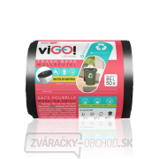 viGO! Vrecia odpadkové LDPE hrubé 85l/50 ks 59x90cm - čierne gallery main image