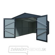 Riwall PRO RMCG 20x10 Antracitová plechová garáž 3 x 6 m so sedlovou strechou Antracitová Náhľad